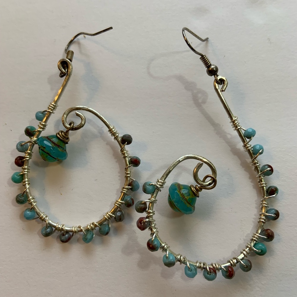 Statement sterling silver earrings